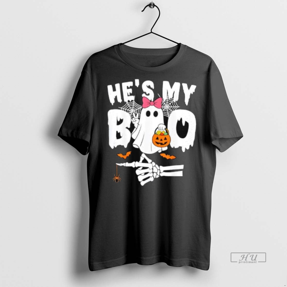 Officials Hes My Boo Matching Halloween Couples Shes - Adult & Kids T-Shirts, Sweatshirts & Hoodies apparel design preview 1