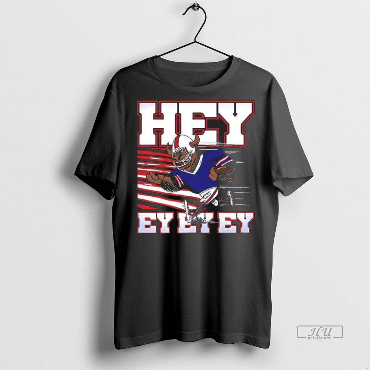Officials Hey Ey Buffalo Mascot Sweater - Adult & Kids T-Shirts, Sweatshirts & Hoodies apparel design preview 1