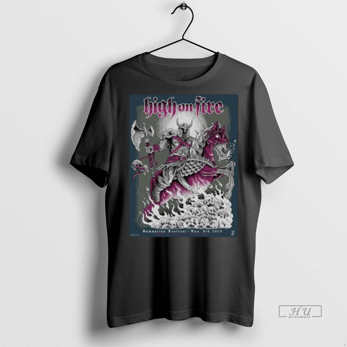 Officials High On Fire Damnation Festival Event In - Adult & Kids T-Shirts, Sweatshirts & Hoodies apparel design preview 1