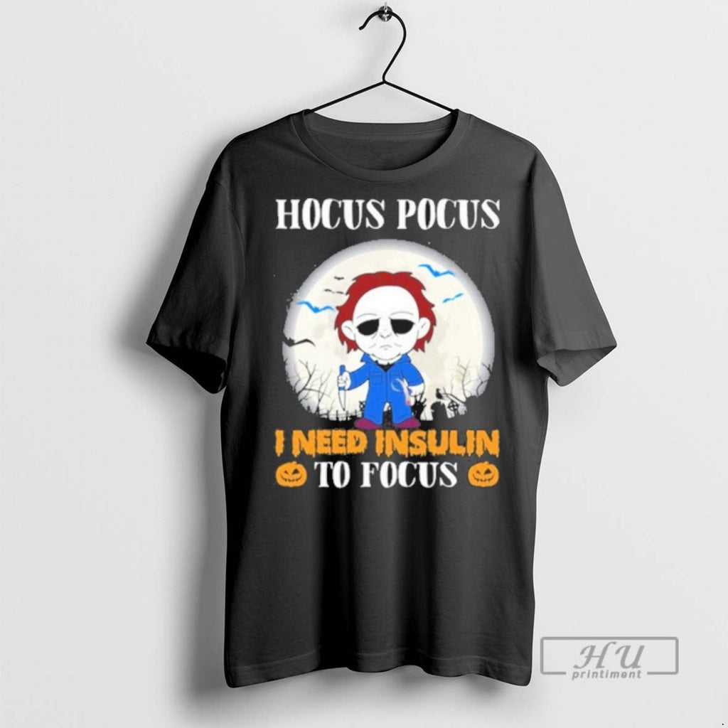 Officials Hocus Pocus I Need Insulin To Focus - Adult & Kids T-Shirts, Sweatshirts & Hoodies apparel design preview 1