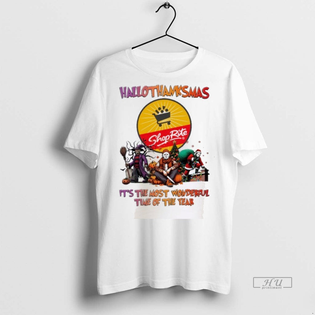 Officials Horror Character X Shop Rite Hallothanksmas - Adult & Kids T-Shirts, Sweatshirts & Hoodies apparel design preview 1