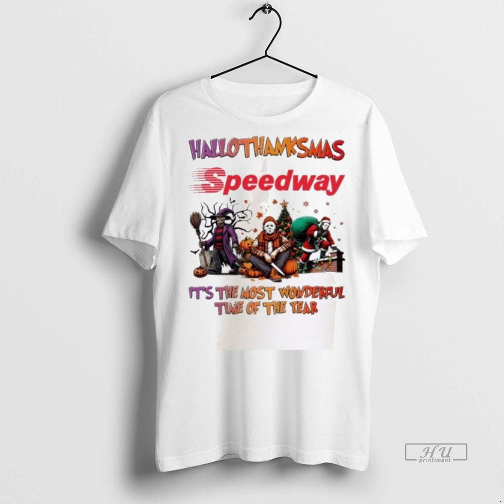 Officials Horror Character X Speedway Hallothanksmas - Adult & Kids T-Shirts, Sweatshirts & Hoodies apparel design preview 1