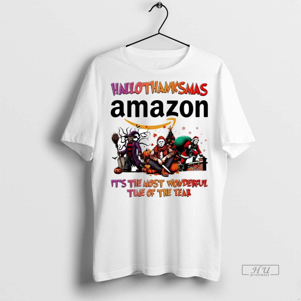 Officials Horror Movies Amazon Hallothanksmas Its The - Adult & Kids T-Shirts, Sweatshirts & Hoodies apparel design preview 1