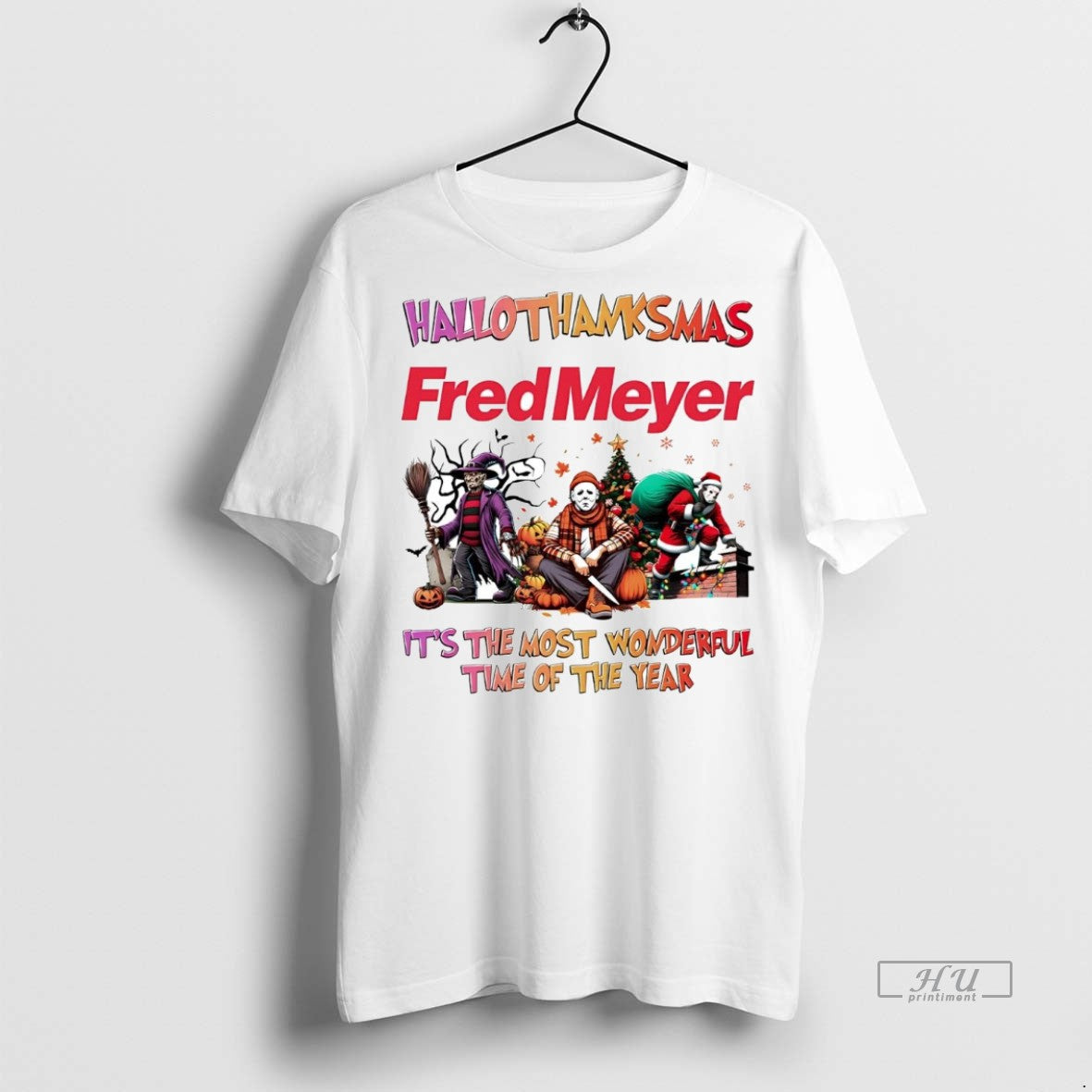 Officials Horror Movies Fred Meyer Hallothanksmas Its - Adult & Kids T-Shirts, Sweatshirts & Hoodies apparel design preview 1