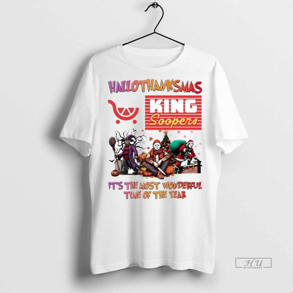 Officials Horror Movies King Soopers Hallothanksmas - Adult & Kids T-Shirts, Sweatshirts & Hoodies apparel design preview 1