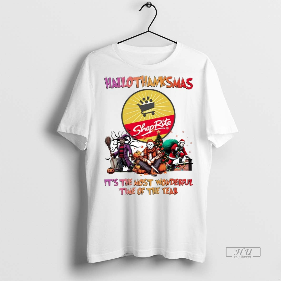 Officials Horror Movies Shop Rite Hallothanksmas Its - Adult & Kids T-Shirts, Sweatshirts & Hoodies apparel design preview 1