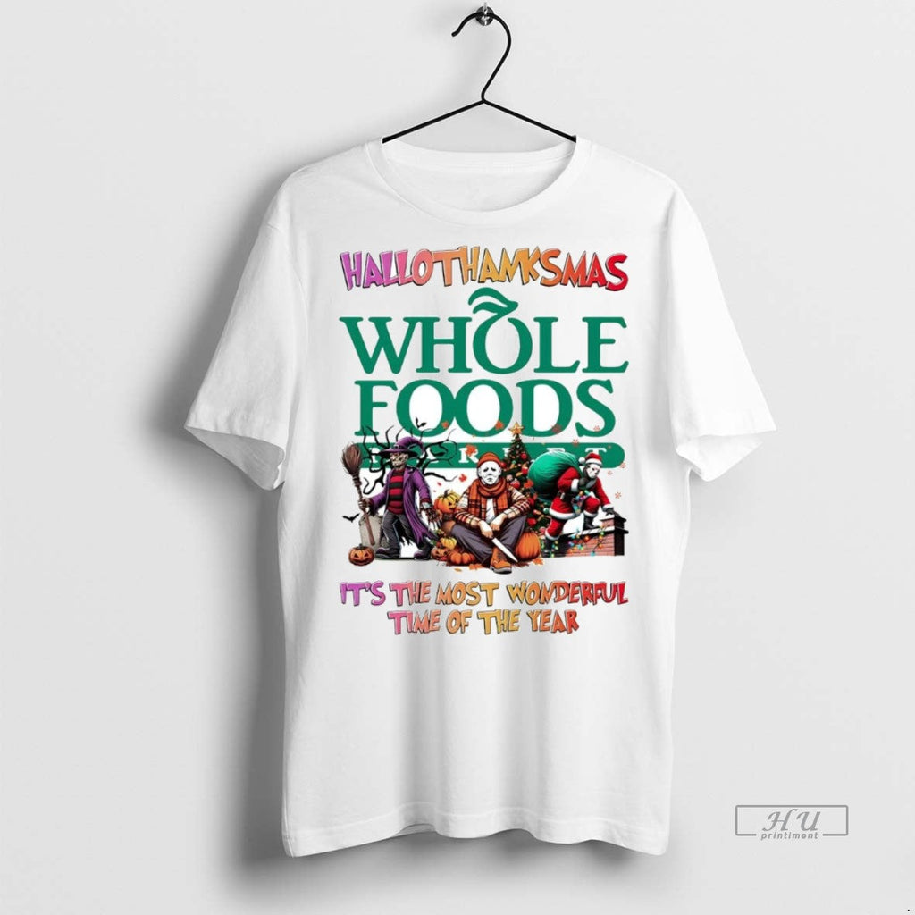 Officials Horror Movies Whole Foods Hallothanksmas - Adult & Kids T-Shirts, Sweatshirts & Hoodies apparel design preview 1