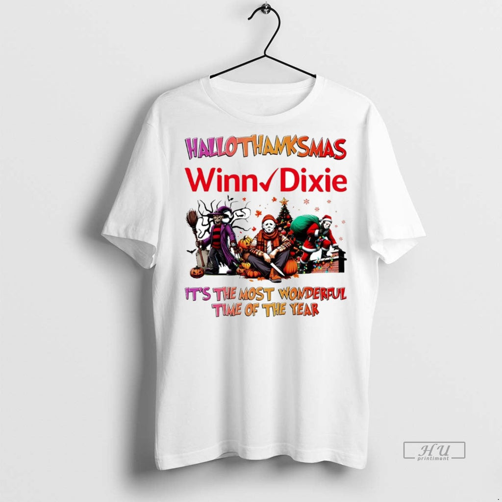 Officials Horror Movies Winn Dixie Hallothanksmas Its - Adult & Kids T-Shirts, Sweatshirts & Hoodies apparel design preview 1