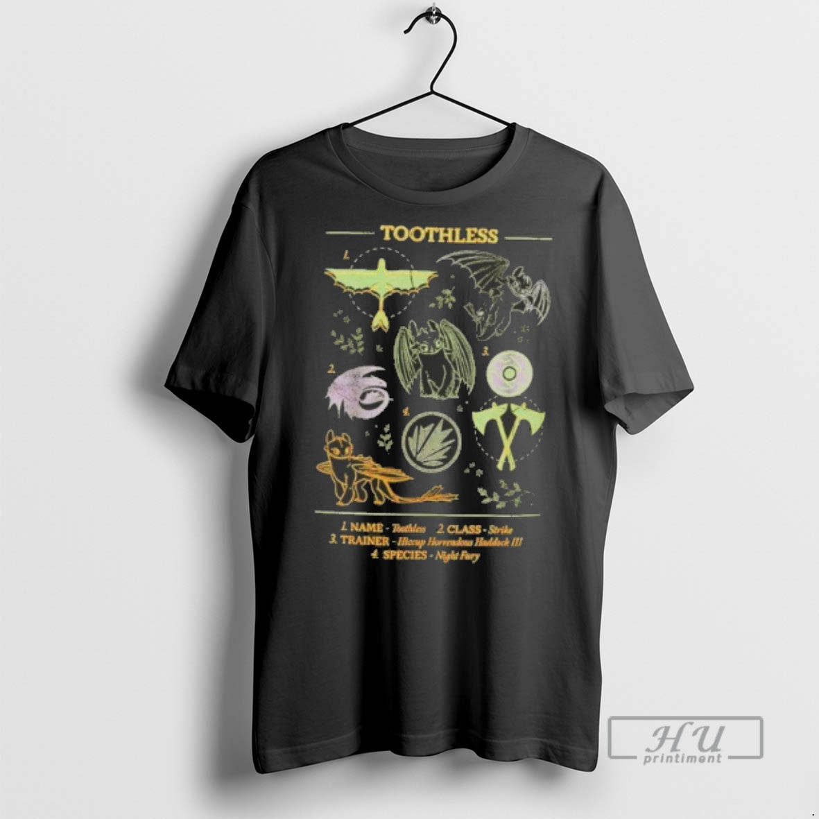 Officials How To Train Your Dragon Toothless Diagram - Adult & Kids T-Shirts, Sweatshirts & Hoodies apparel design preview 1