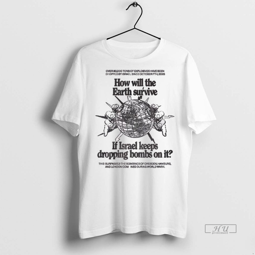 Officials How Will The Earth Survive If Israel Keeps - Adult & Kids T-Shirts, Sweatshirts & Hoodies apparel design preview 1