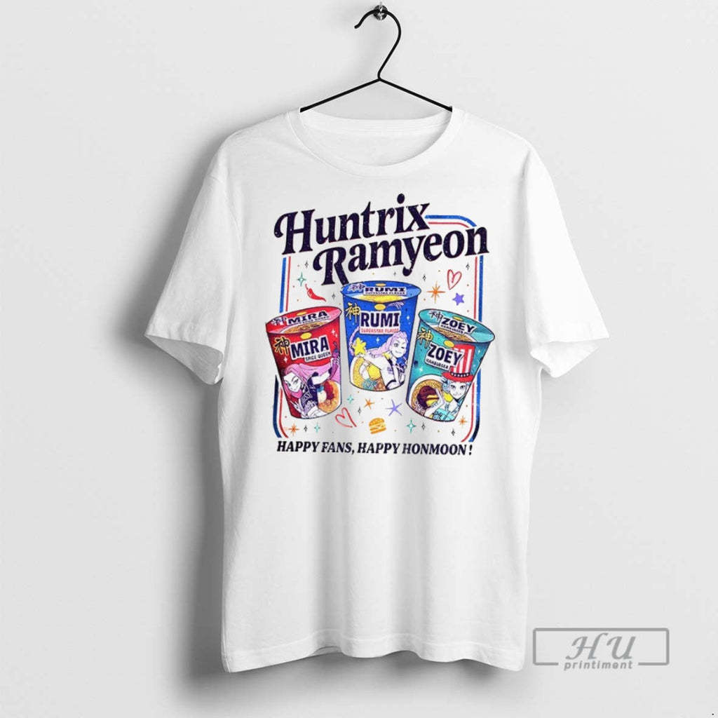 Officials Huntrix Ramyeon Nights Happy Fans Honmoon - Adult & Kids T-Shirts, Sweatshirts & Hoodies apparel design preview 1