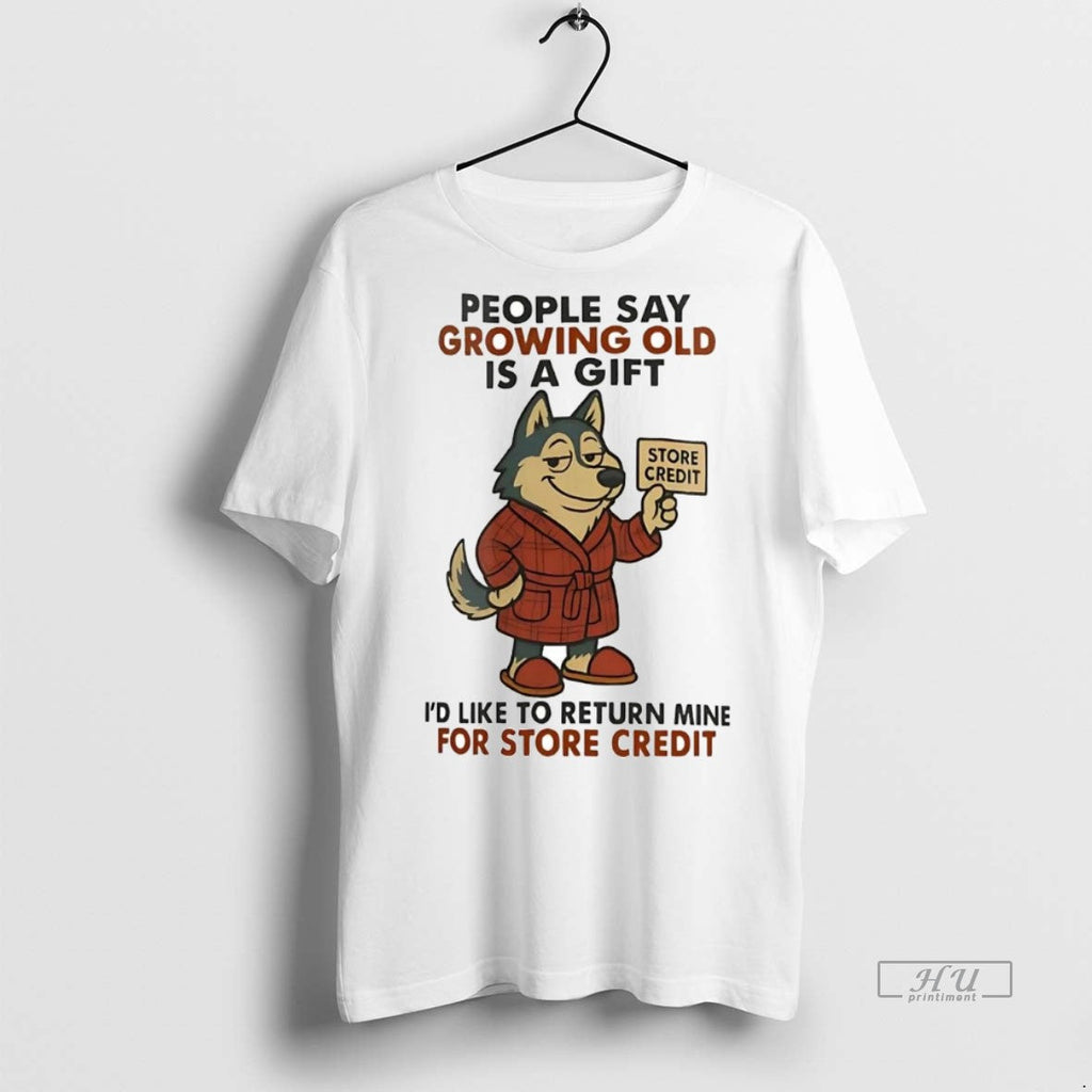 Officials Husky People Say Growing Old Is A Gift Id - Adult & Kids T-Shirts, Sweatshirts & Hoodies apparel design preview 1