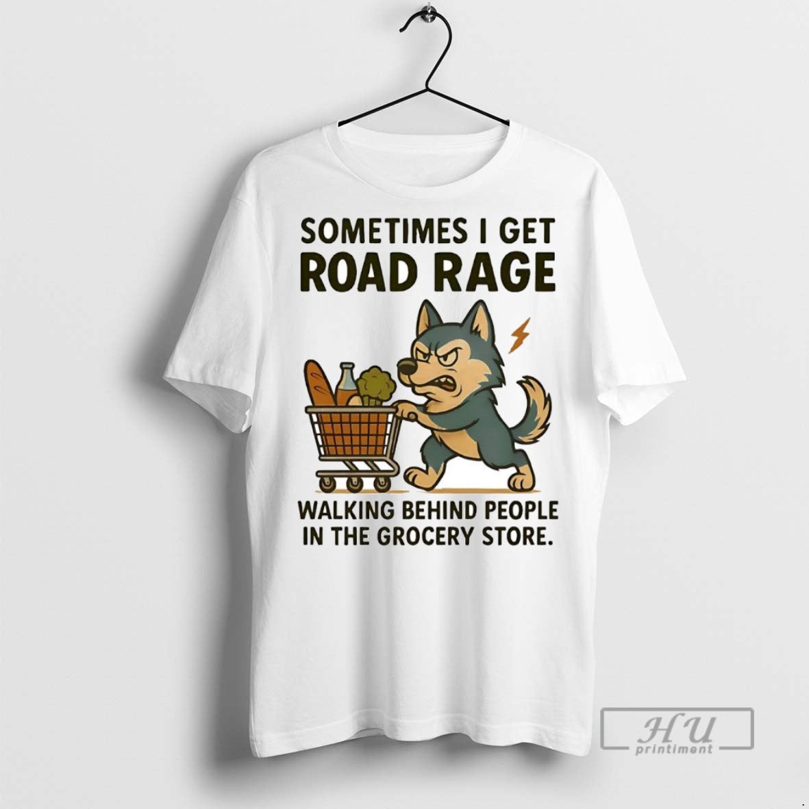 Officials Husky Sometimes I Get Road Rage Walking - Adult & Kids T-Shirts, Sweatshirts & Hoodies apparel design preview 1