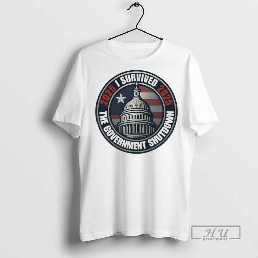 Officials I Survived The 2025 Government Shutdown - Adult & Kids T-Shirts, Sweatshirts & Hoodies apparel design preview 1