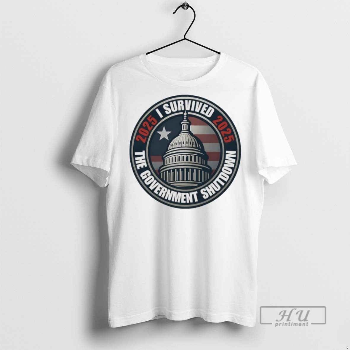 Officials I Survived The 2025 Government Shutdown - Adult & Kids T-Shirts, Sweatshirts & Hoodies apparel design preview 1