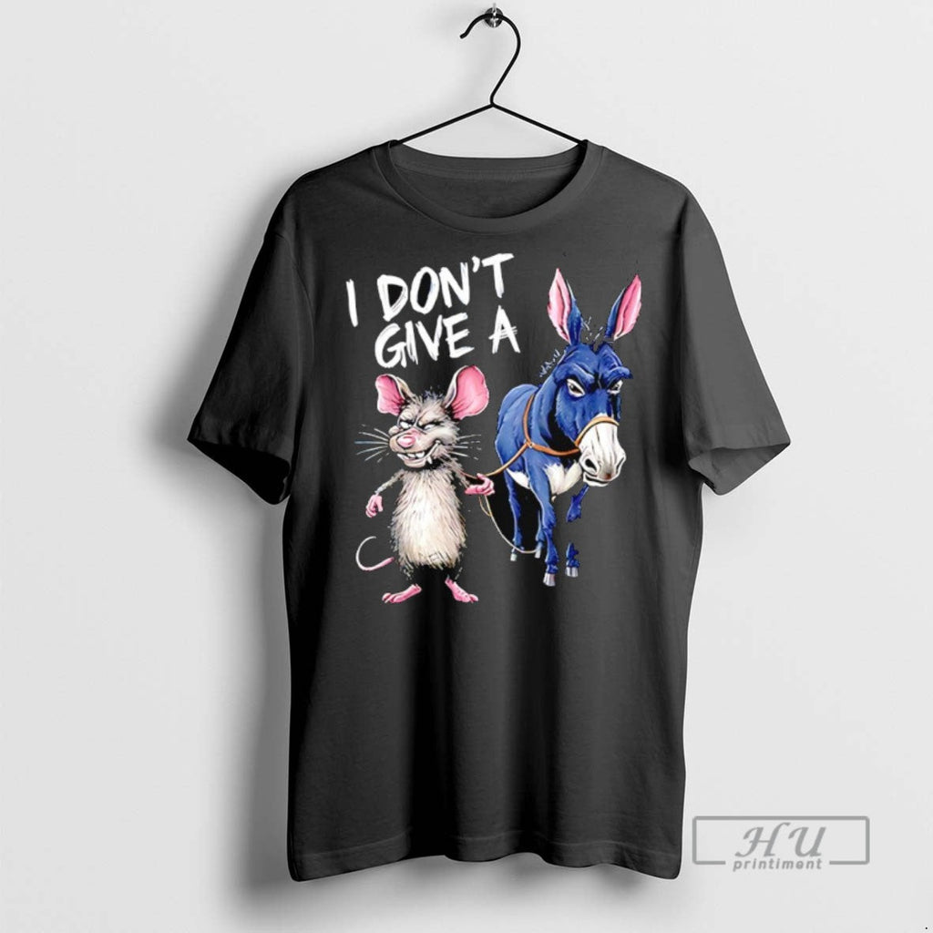 Officials I Dont Give A Rats Ass Mouse And Donkey - Adult & Kids T-Shirts, Sweatshirts & Hoodies apparel design preview 1