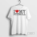 Officials I Love My Pitbull Heart - Adult & Kids T-Shirts, Sweatshirts & Hoodies apparel design preview 1