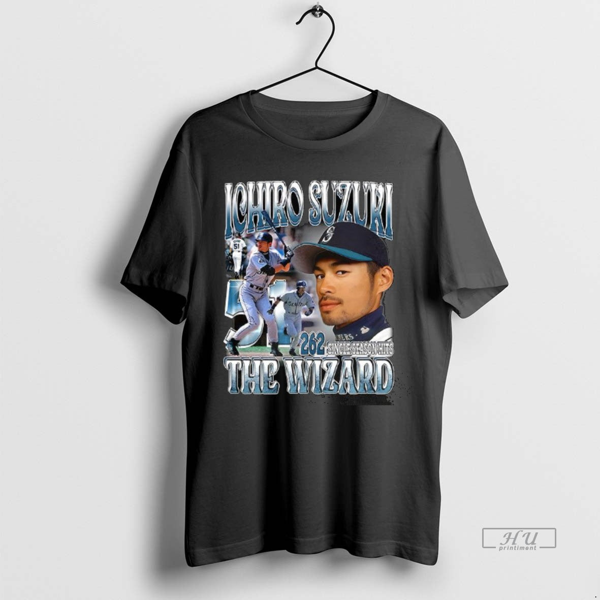 Officials Ichiro Suzuki The Wizard 262 Single Season - Adult & Kids T-Shirts, Sweatshirts & Hoodies apparel design preview 1