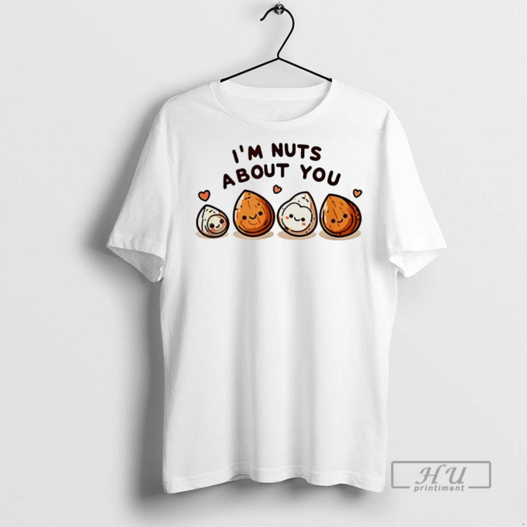 Officials Im Nuts About You Cute Cartoon Nut - Adult & Kids T-Shirts, Sweatshirts & Hoodies apparel design preview 1