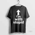 Officials Im With Stupid Sweater - Adult & Kids T-Shirts, Sweatshirts & Hoodies apparel design preview 1