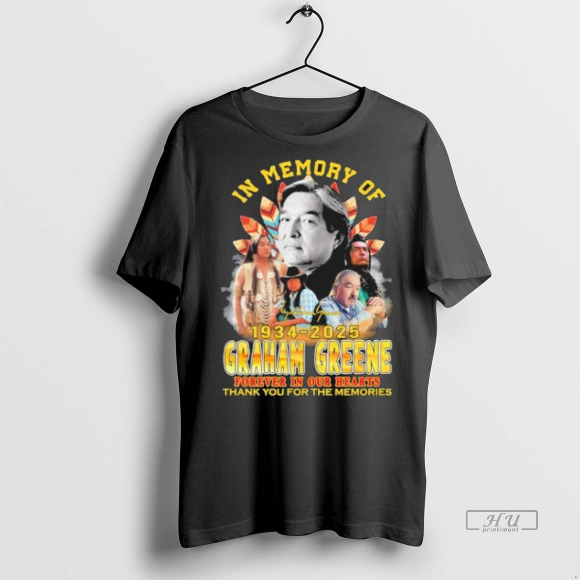 Officials In Memory Of Graham Greene 1934 2025 - Adult & Kids T-Shirts, Sweatshirts & Hoodies apparel design preview 1