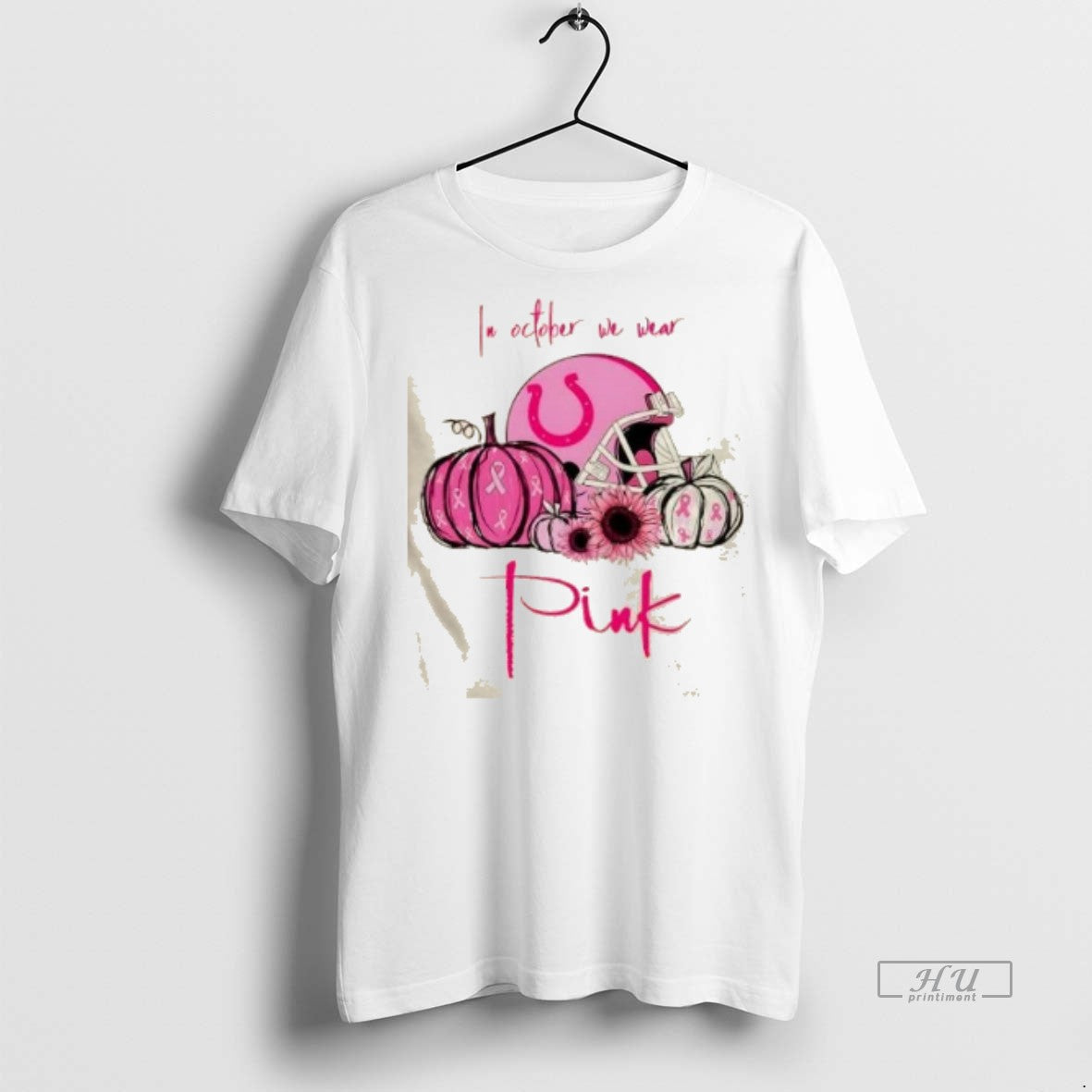 Officials In October We Wear Pink Indianapolis Colts - Adult & Kids T-Shirts, Sweatshirts & Hoodies apparel design preview 1