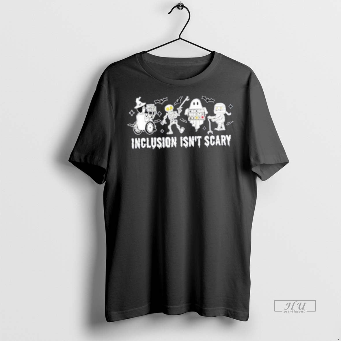 Officials Inclusion Isnt Scary Halloween Sweater - Adult & Kids T-Shirts, Sweatshirts & Hoodies apparel design preview 1