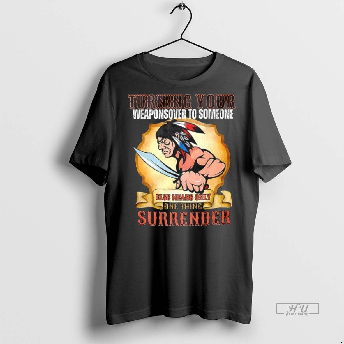 Officials Indian Chief Mascot Turning Your - Adult & Kids T-Shirts, Sweatshirts & Hoodies apparel design preview 1