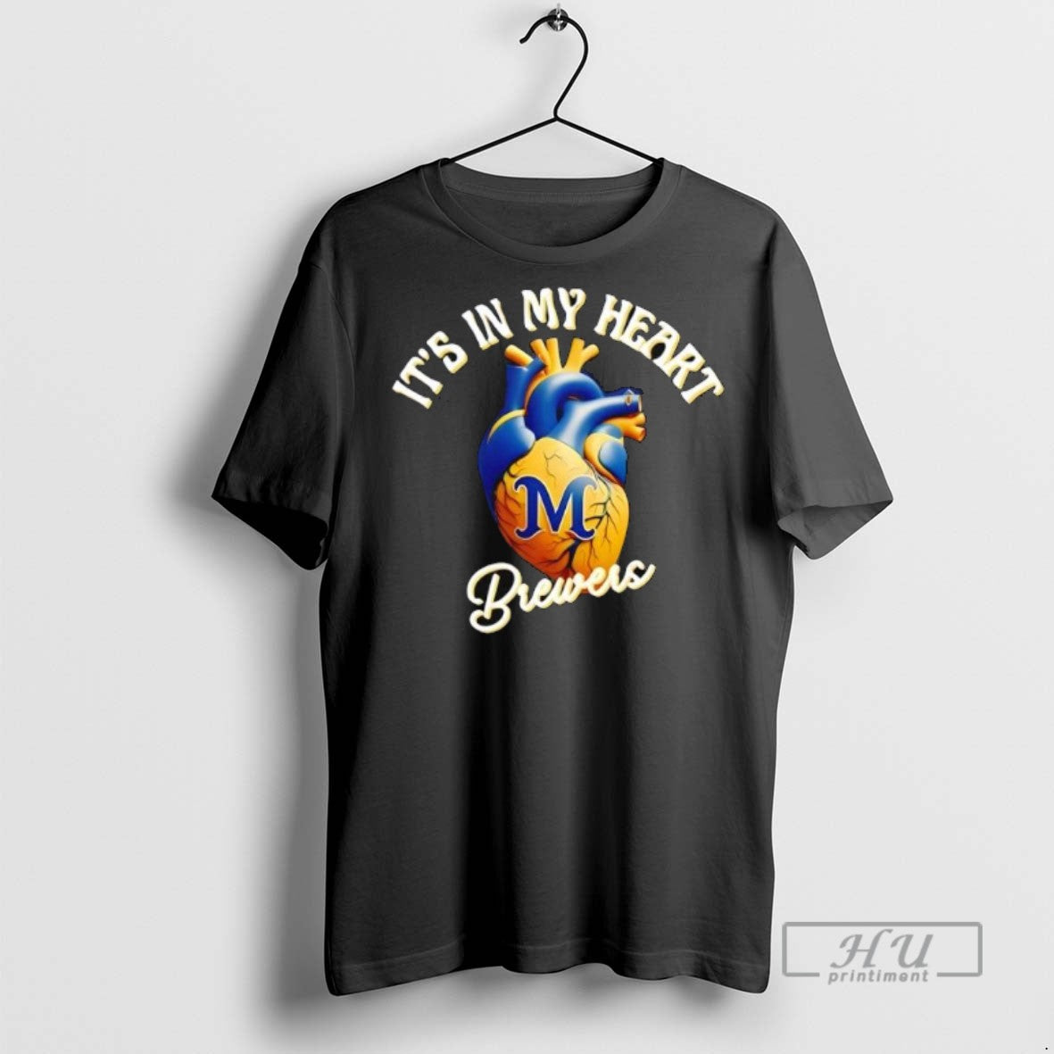 Officials Its In My Heart Milwaukee Brewers - Adult & Kids T-Shirts, Sweatshirts & Hoodies apparel design preview 1