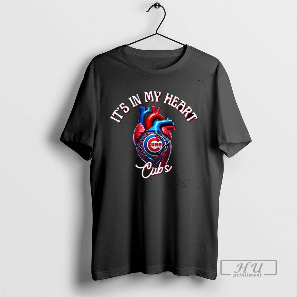 Officials Its In My Heart Chicago Cubs Baseball - Adult & Kids T-Shirts, Sweatshirts & Hoodies apparel design preview 1
