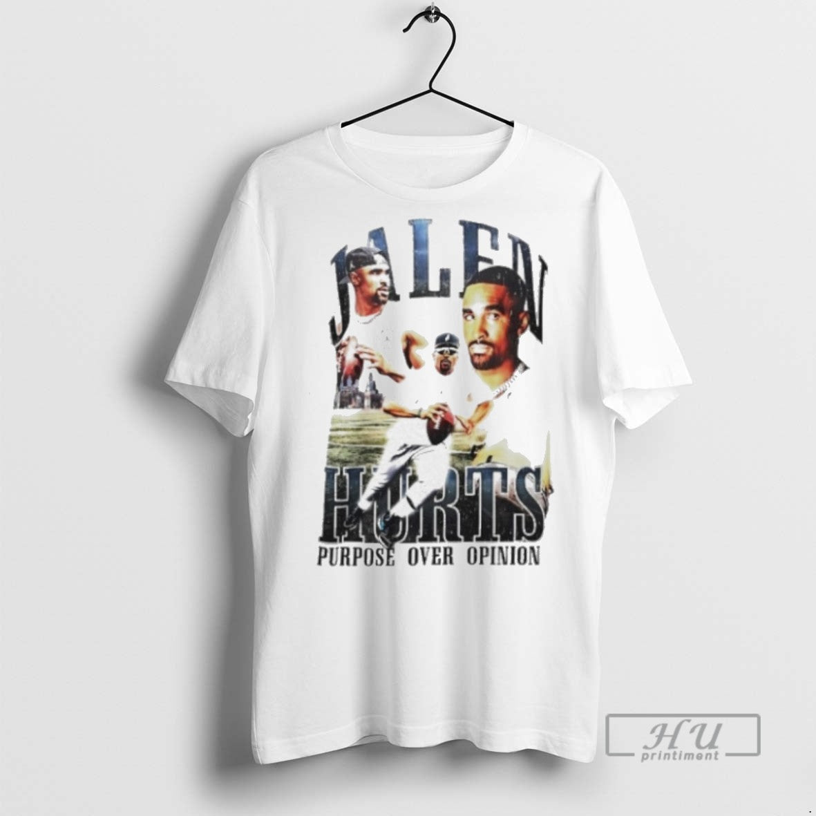 Officials Jalen Hurts Purpose Over Opinion - Adult & Kids T-Shirts, Sweatshirts & Hoodies apparel design preview 1