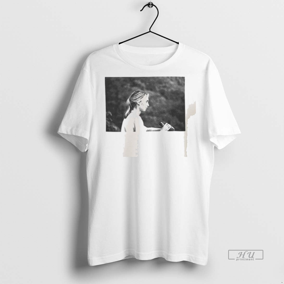 Officials Jane Goodall Profile Portrait Bw Contoured - Adult & Kids T-Shirts, Sweatshirts & Hoodies apparel design preview 1