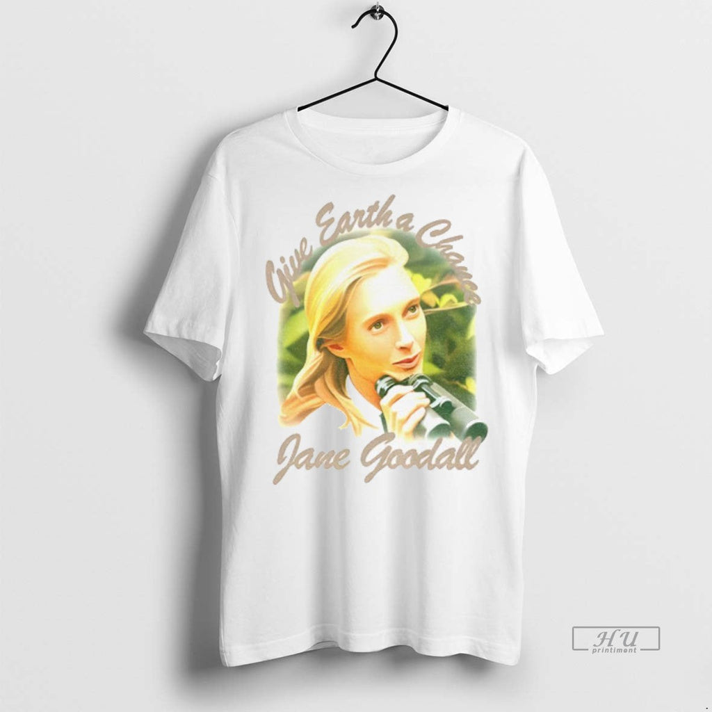 Officials Jane Goodall Give Earth A Chance Sweater - Adult & Kids T-Shirts, Sweatshirts & Hoodies apparel design preview 1
