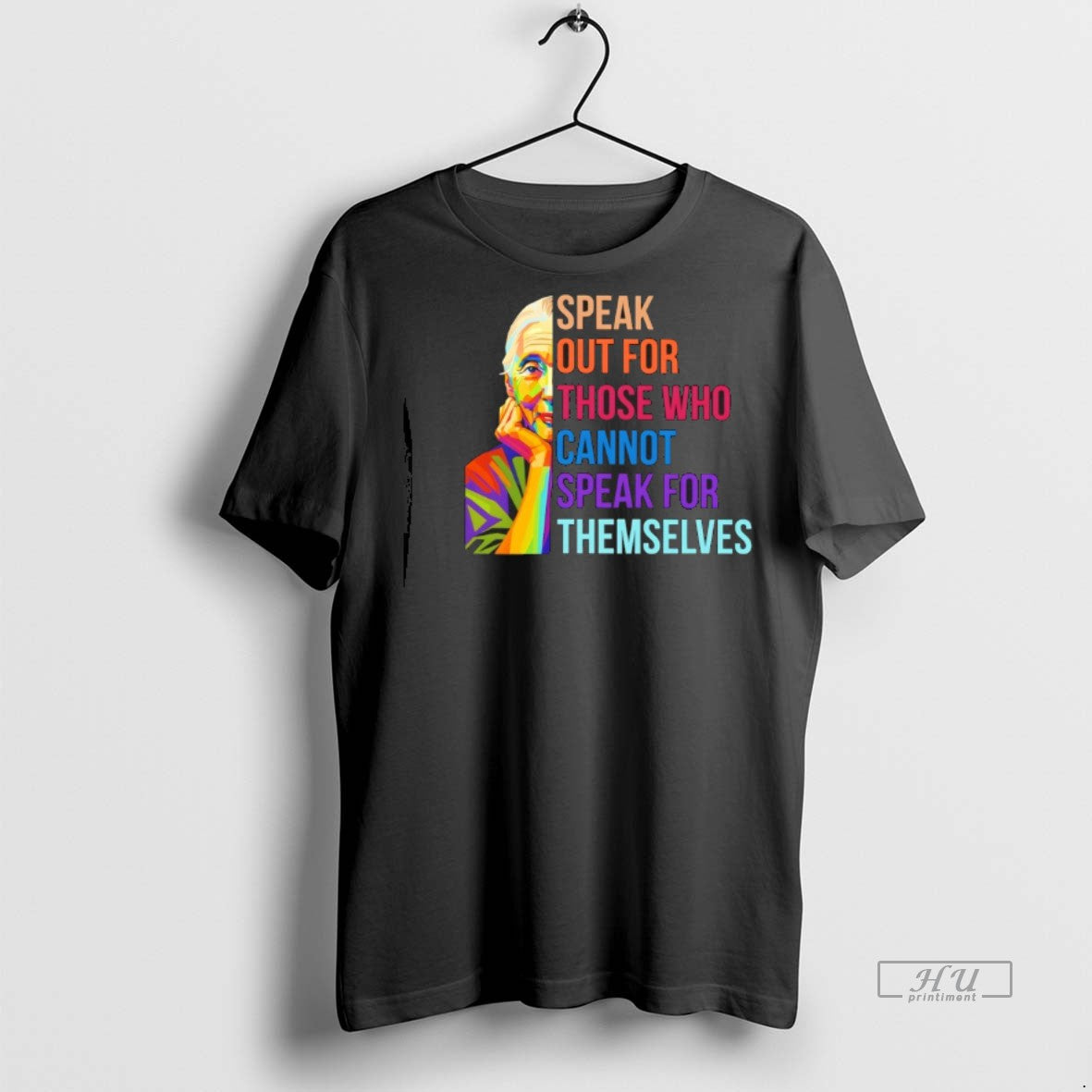 Officials Jane Goodall Speak Out For Those Who Cannot - Adult & Kids T-Shirts, Sweatshirts & Hoodies apparel design preview 1