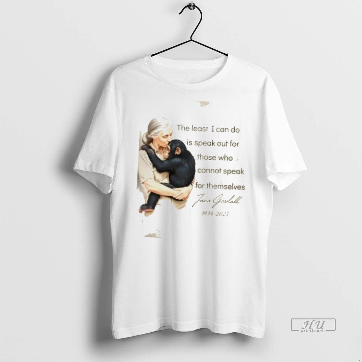 Officials Jane Goodall The Least I Can Do Is Speak - Adult & Kids T-Shirts, Sweatshirts & Hoodies apparel design preview 1