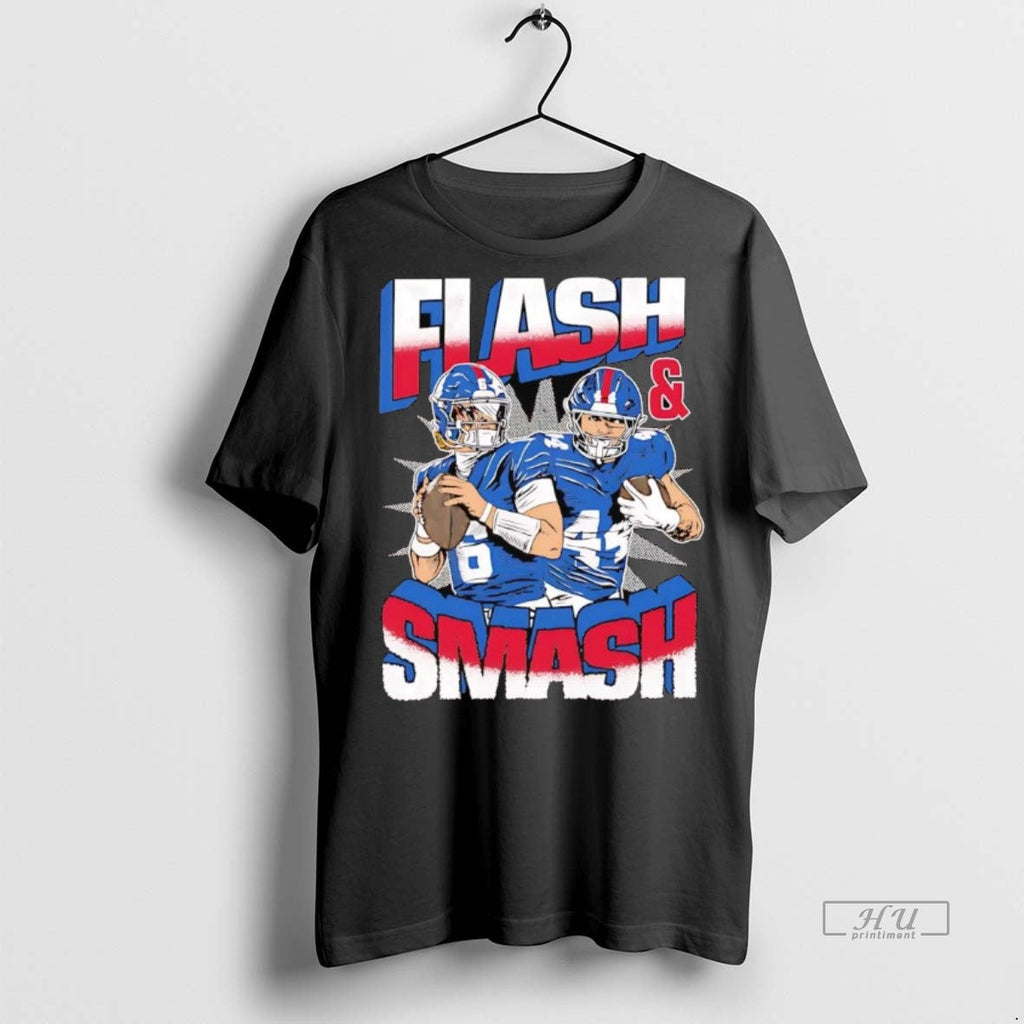 Officials Jaxson Dart And Cam Skattebo Flash Smash - Adult & Kids T-Shirts, Sweatshirts & Hoodies apparel design preview 1