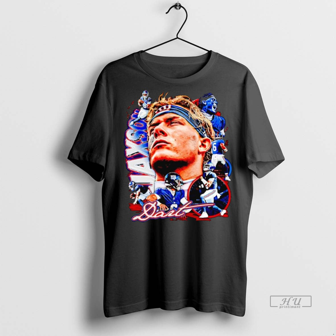Officials Jaxson Dart Picture Collage New York Giants - Adult & Kids T-Shirts, Sweatshirts & Hoodies apparel design preview 1