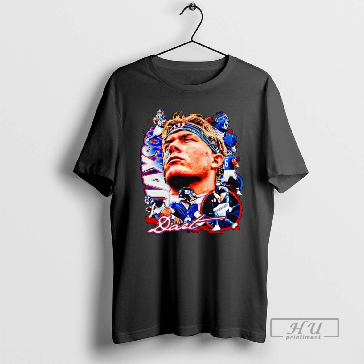 Officials Jaxson Dart Picture Collage New York Giants - Adult & Kids T-Shirts, Sweatshirts & Hoodies apparel design preview 1