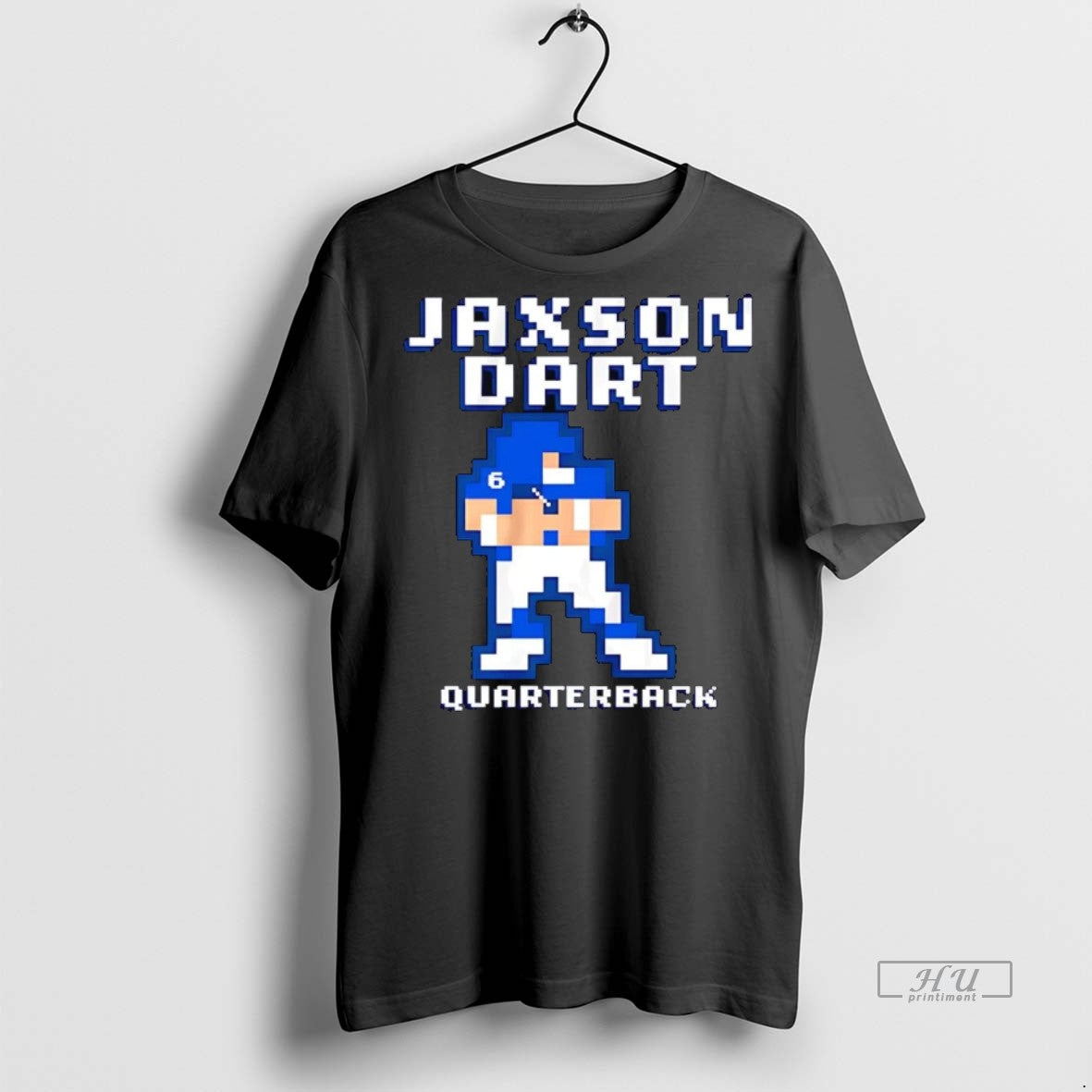 Officials Jaxson Dart Pixel Baller Quarterback New - Adult & Kids T-Shirts, Sweatshirts & Hoodies apparel design preview 1