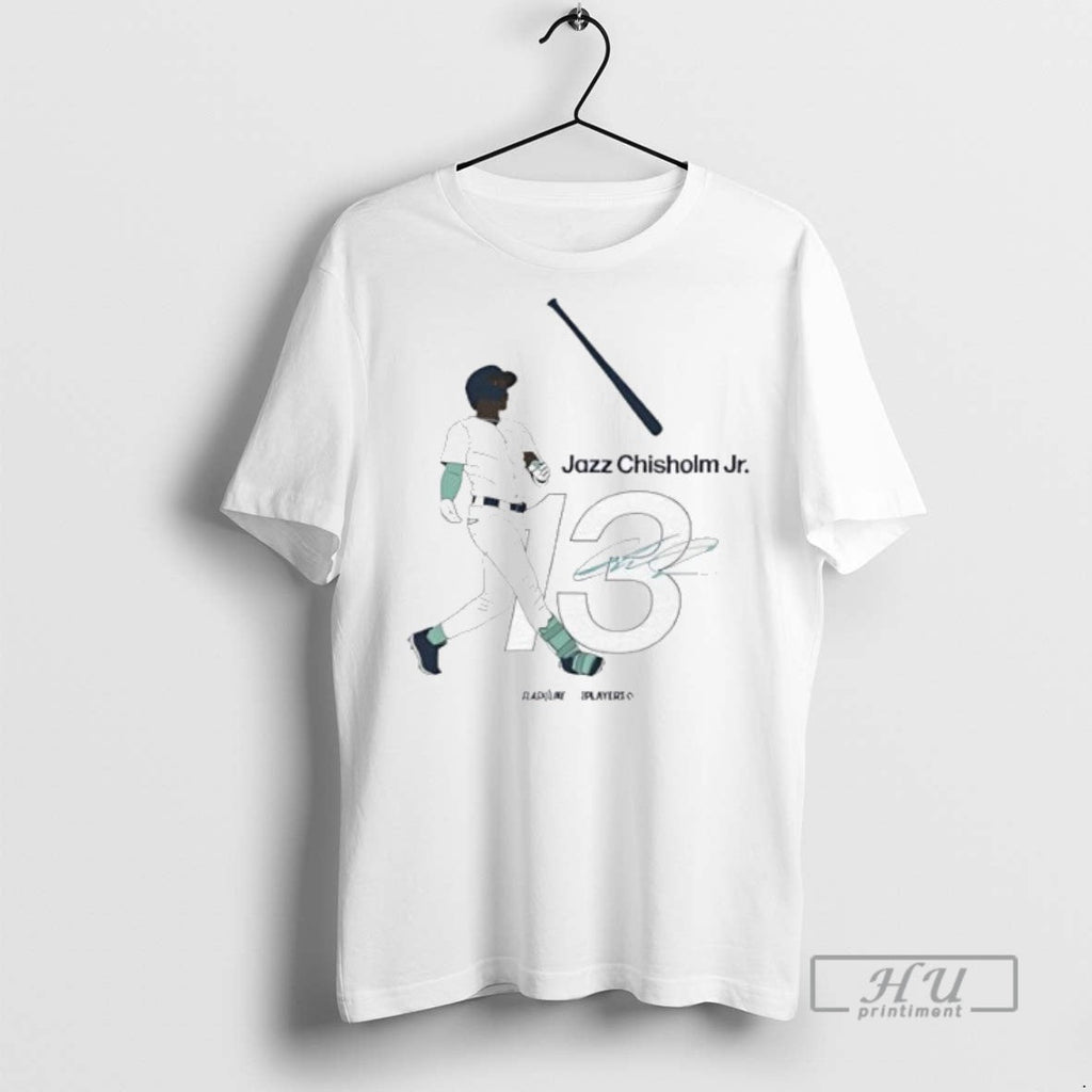 Officials Jazz Chisholm Jr Jersey Number 13 Graphic - Adult & Kids T-Shirts, Sweatshirts & Hoodies apparel design preview 1