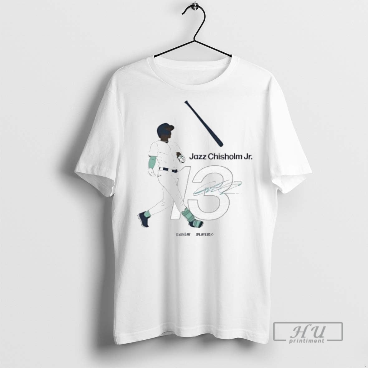 Officials Jazz Chisholm Jr Jersey Number 13 Graphic - Adult & Kids T-Shirts, Sweatshirts & Hoodies apparel design preview 1