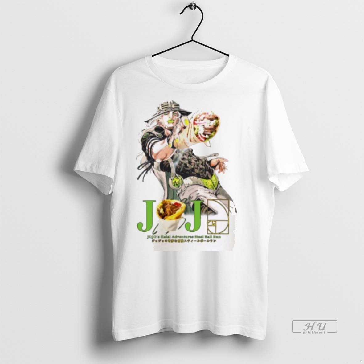 Officials Jojos Halal Adventures Steel Ball Run - Adult & Kids T-Shirts, Sweatshirts & Hoodies apparel design preview 1