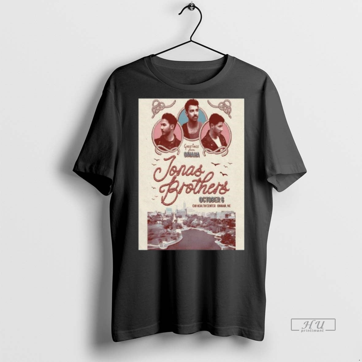 Officials Jonas Brothers Greetings From Omaha On - Adult & Kids T-Shirts, Sweatshirts & Hoodies apparel design preview 1