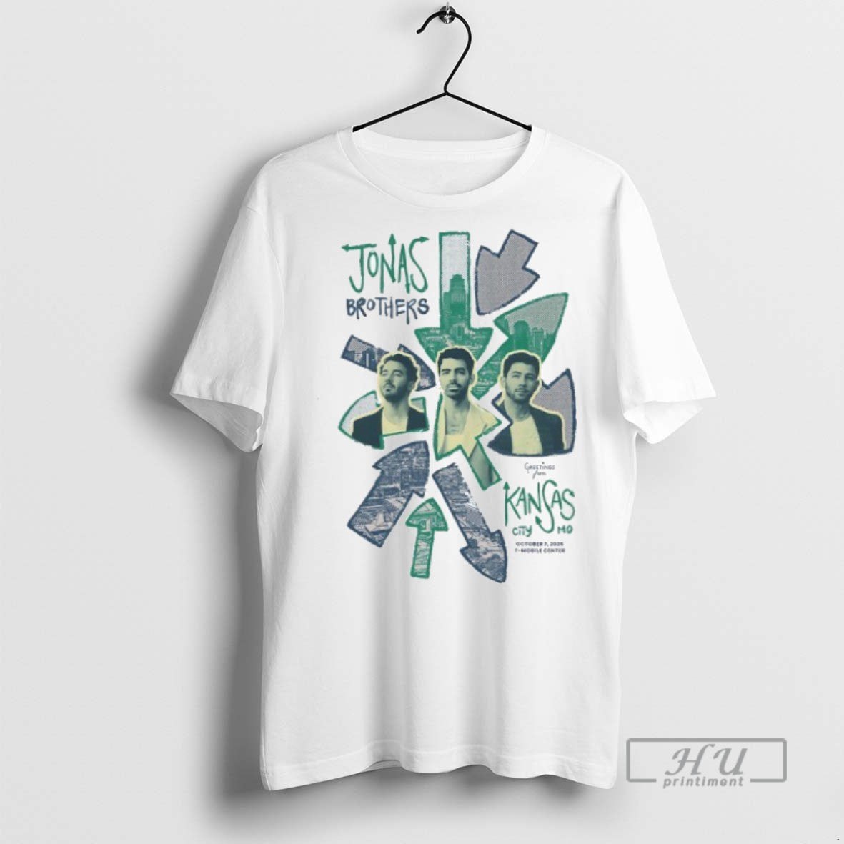 Officials Jonas Brothers Greetings From Kansas City - Adult & Kids T-Shirts, Sweatshirts & Hoodies apparel design preview 1