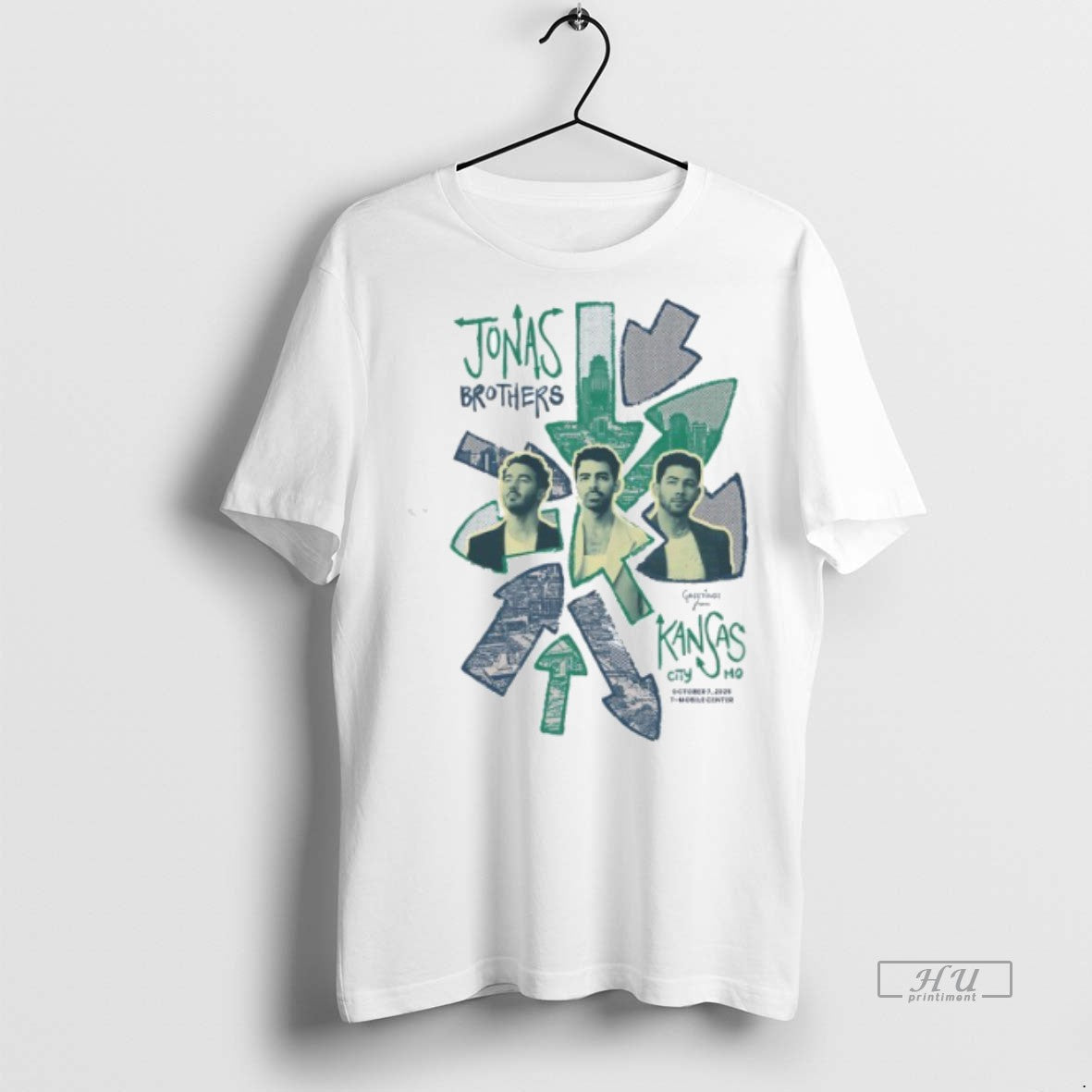 Officials Jonas Brothers Greetings From Kansas City - Adult & Kids T-Shirts, Sweatshirts & Hoodies apparel design preview 1