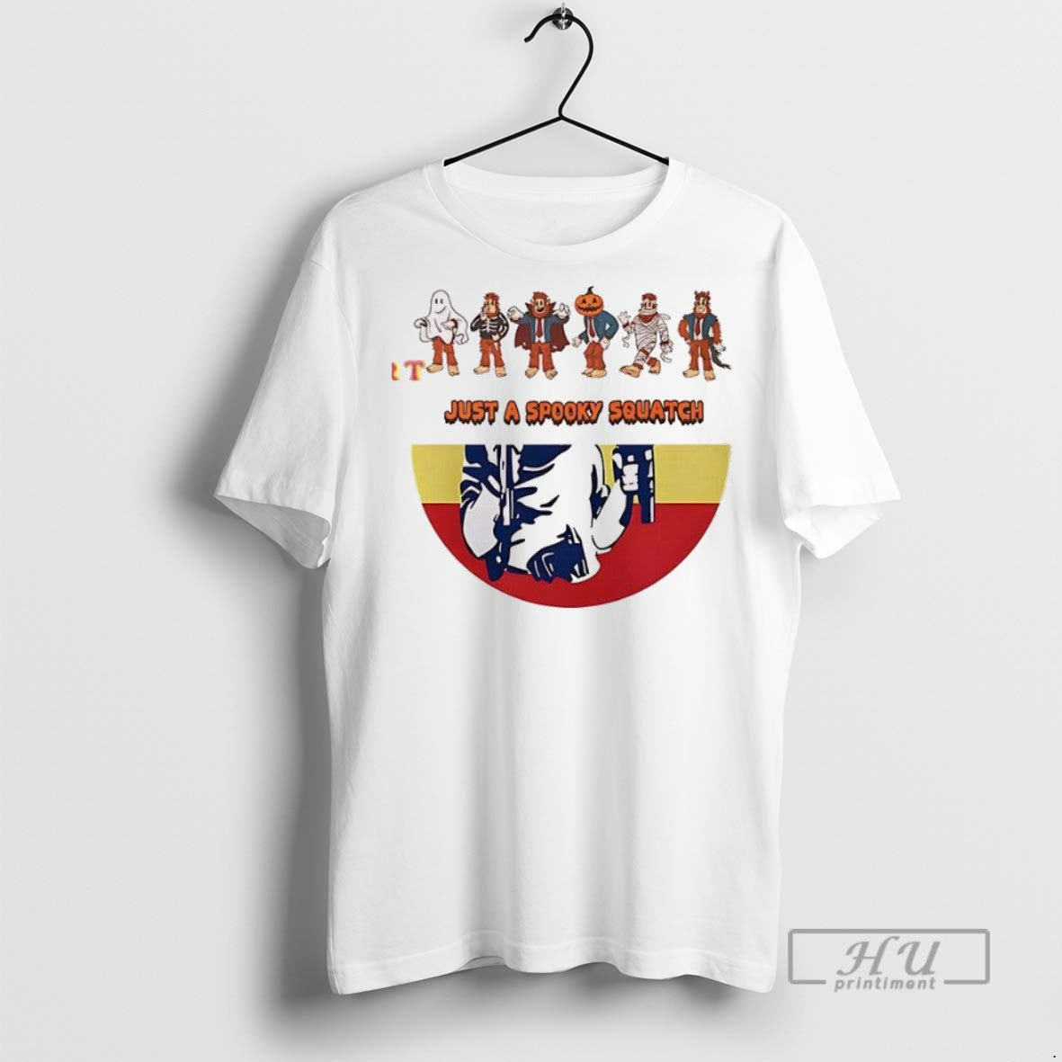 Officials Just A Spooky Squatch - Adult & Kids T-Shirts, Sweatshirts & Hoodies apparel design preview 1