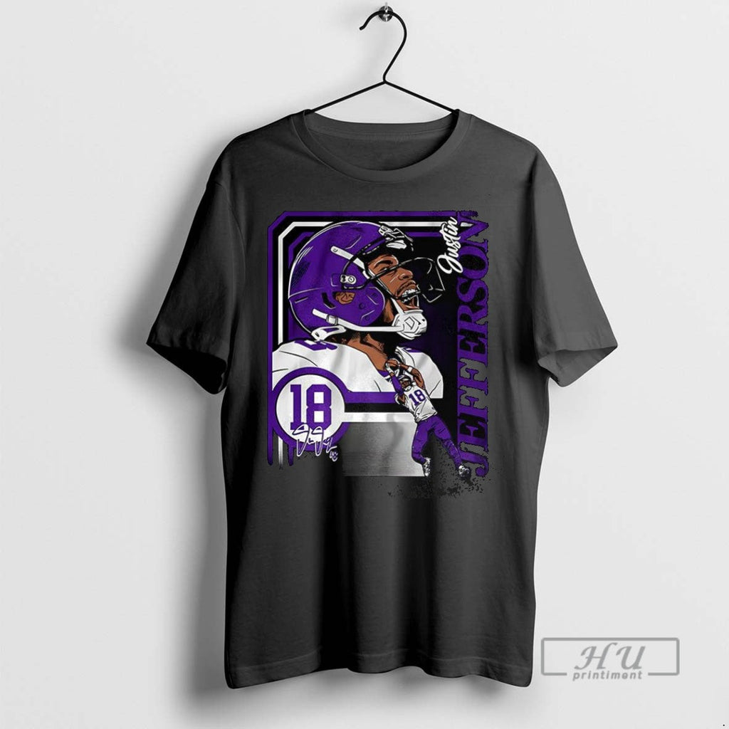 Officials Justin Jefferson Minnesota Vikings Football - Adult & Kids T-Shirts, Sweatshirts & Hoodies apparel design preview 1