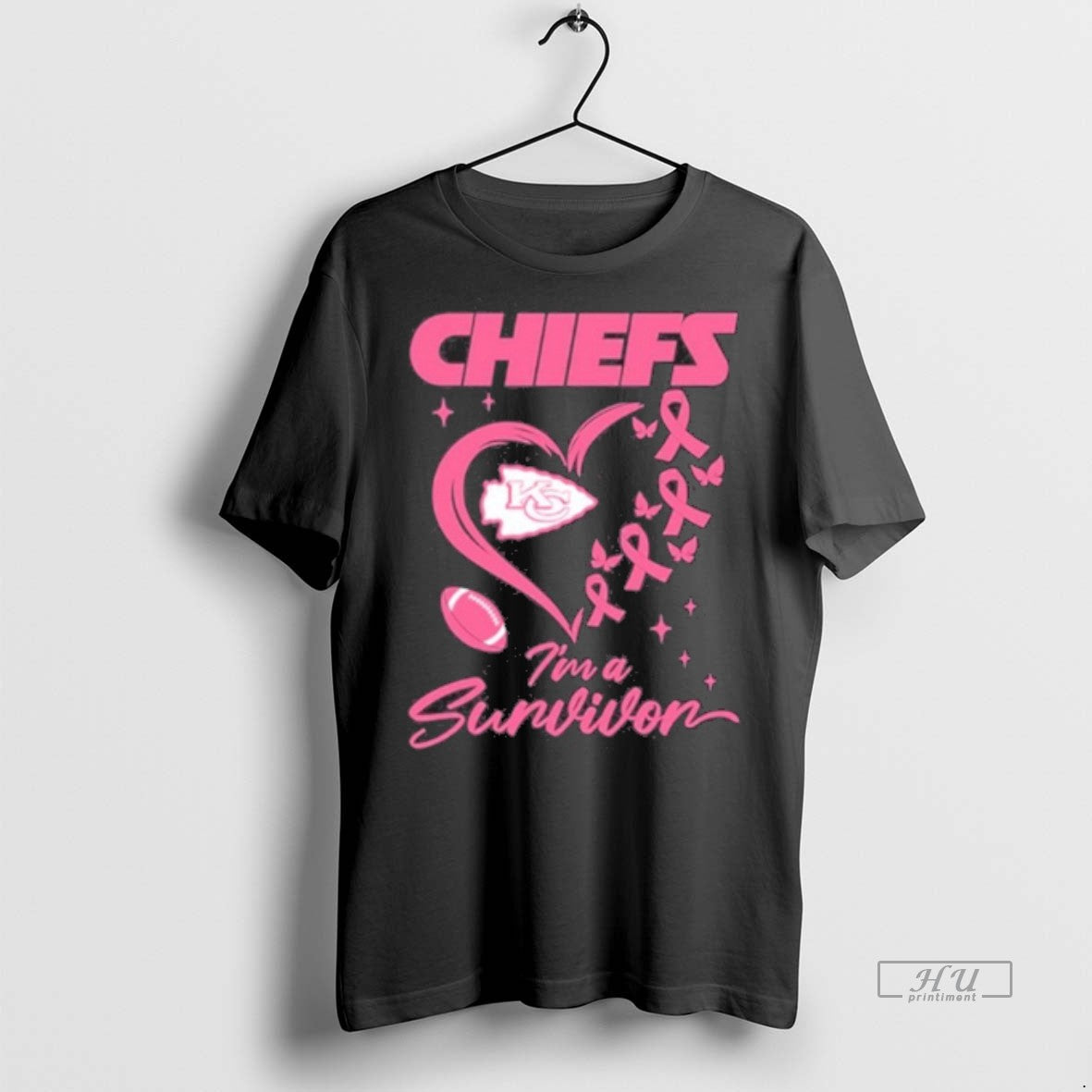 Officials Kansas City Chiefs Heart Logo Im A Survivor - Adult & Kids T-Shirts, Sweatshirts & Hoodies apparel design preview 1