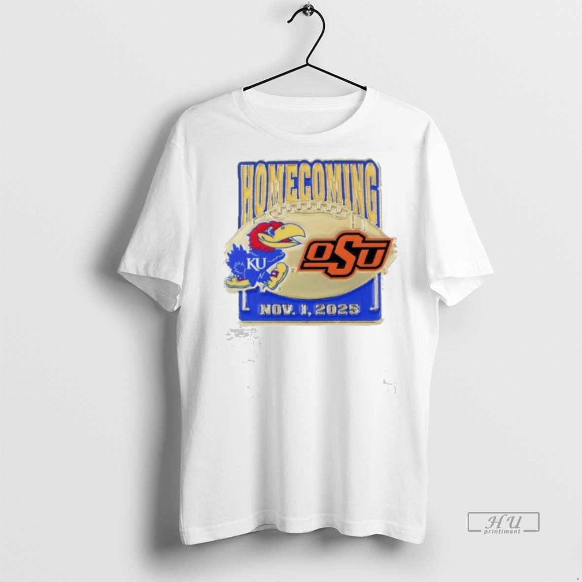 Officials Kansas Jayhawks Vs Oklahoma State Game Day - Adult & Kids T-Shirts, Sweatshirts & Hoodies apparel design preview 1