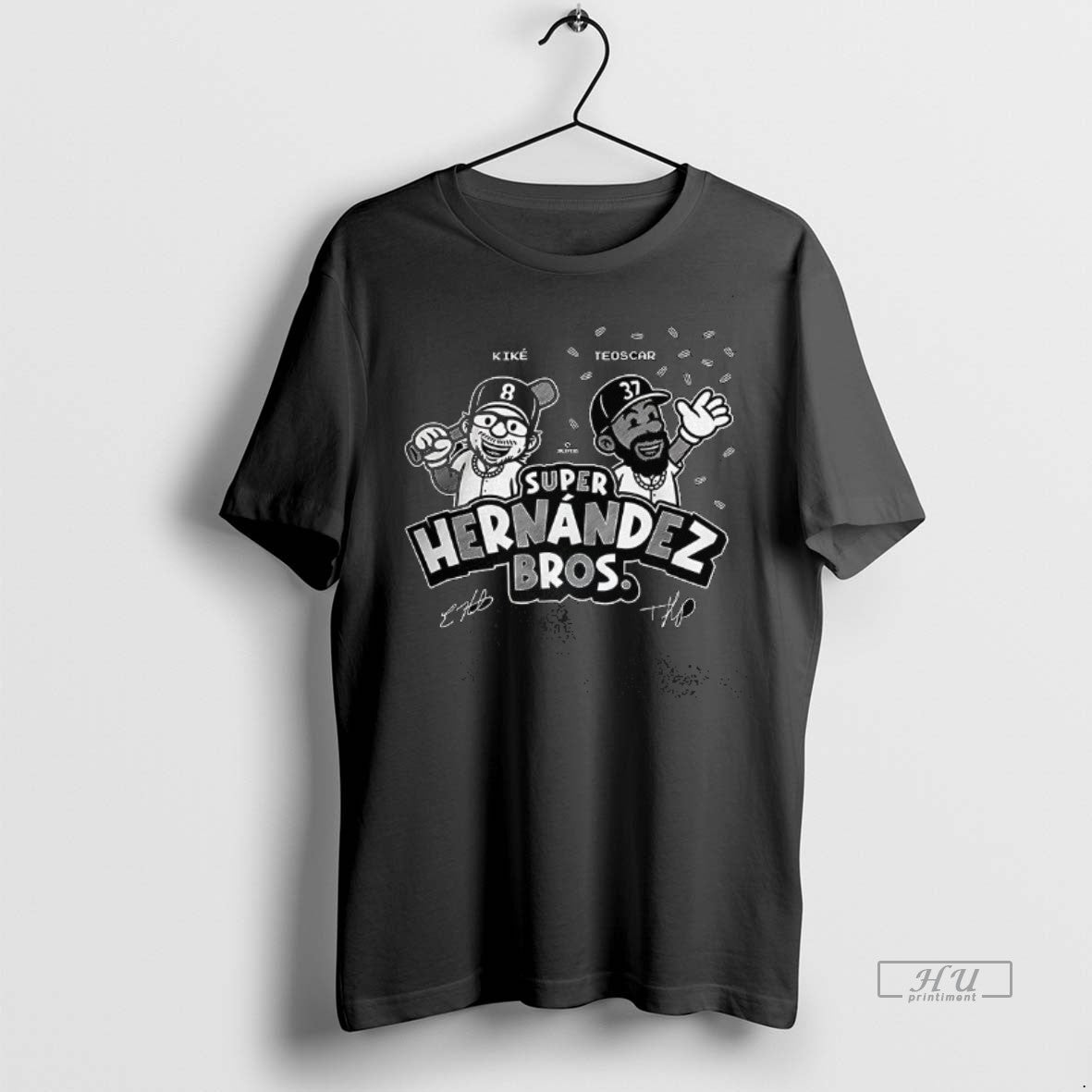 Officials Kike And Teoscar Hernandez Super Bros - Adult & Kids T-Shirts, Sweatshirts & Hoodies apparel design preview 1